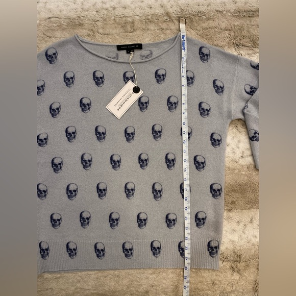 360 CASHMERE💕Gemma Skull Dropped Shoulder Cashmere Sweater Size S - Picture 11 of 13